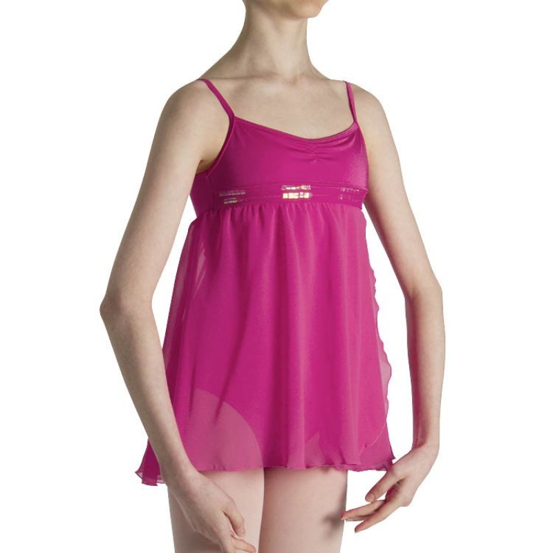 Kids' Bloch Haruna Leotards Hot Pink | USDFL46869