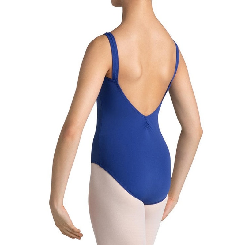 Kids' Bloch Imperial Paradise Contour Leotards Sea Blue | EUSHC38926