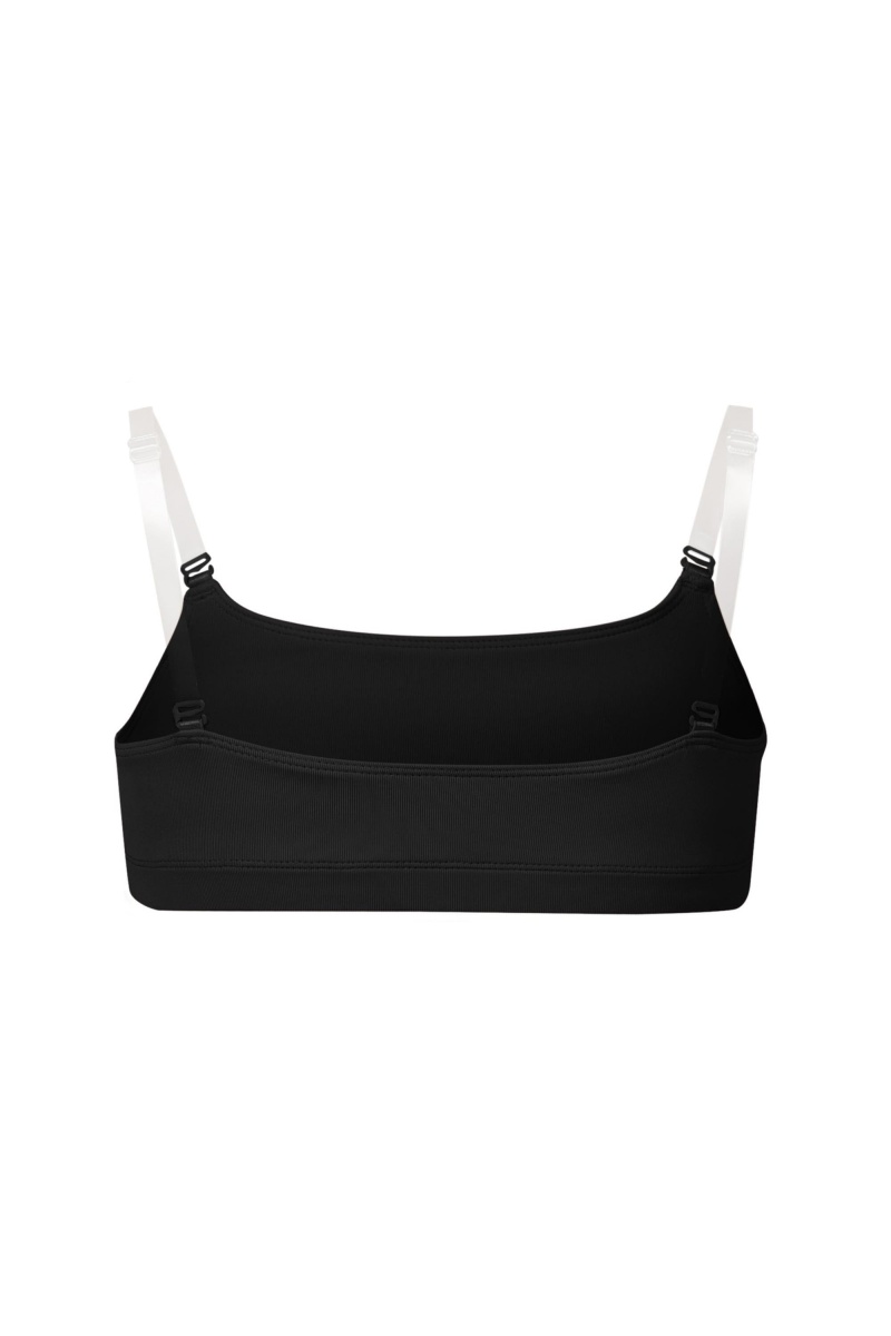 Kids' Bloch Leia Crop Top Underwear Black | GUSEC70324