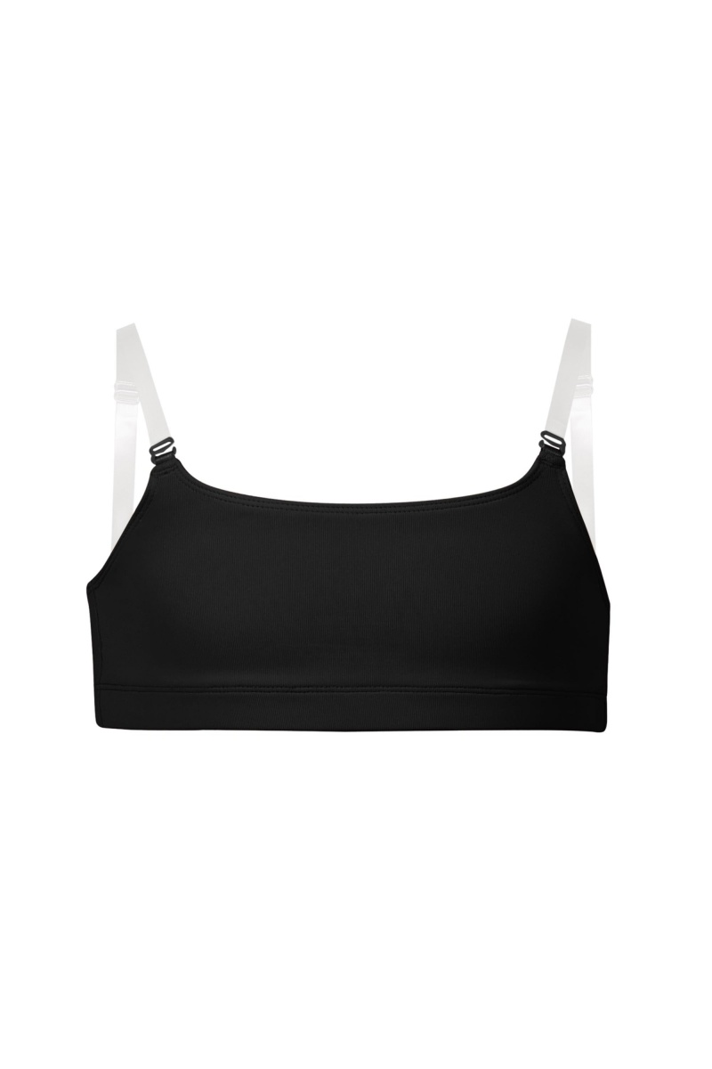 Kids\' Bloch Leia Crop Top Underwear Black | GUSEC70324