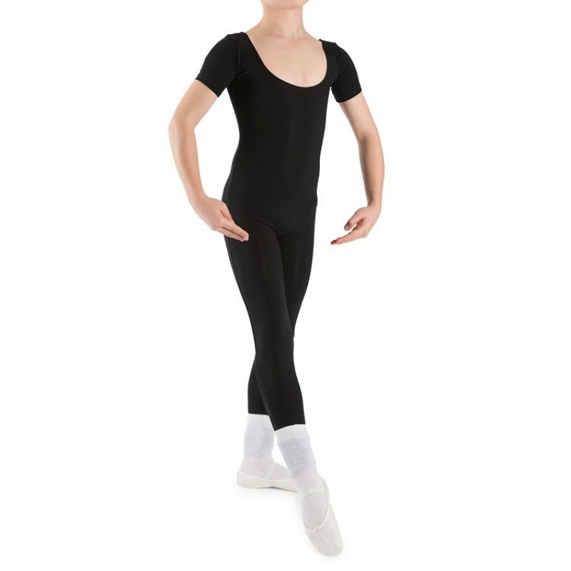 Kids' Bloch Matt Unitard Tight Black | USEGJ70336