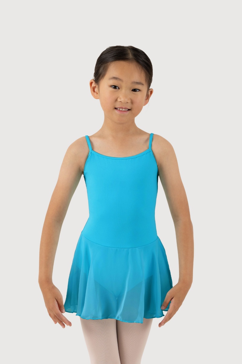 Kids\' Bloch Oriole Camisole Leotards Capri Blue | USNEJ20738