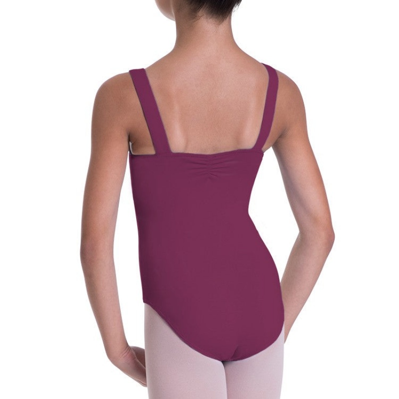 Kids' Bloch Overture Obelia Princess Seam Leotards Burgundy | LUSTR63233