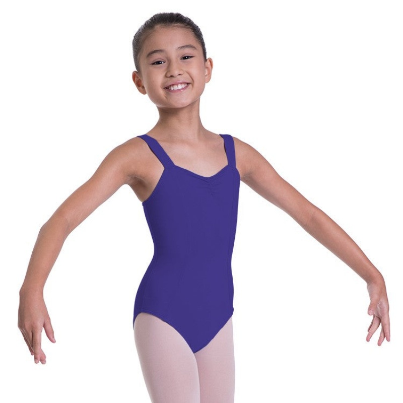 Kids\' Bloch Overture Obelia Princess Seam Leotards Deep Purple | USZDE71854