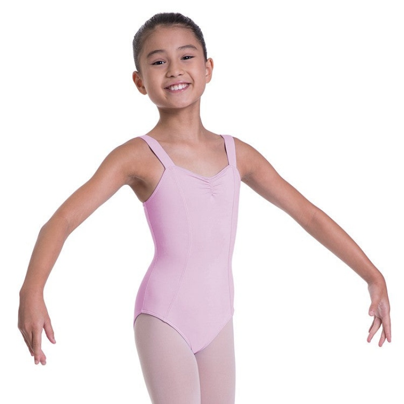 Kids\' Bloch Overture Obelia Princess Seam Leotards French Rose | USDFL28211