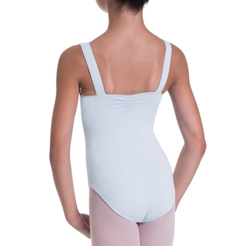 Kids' Bloch Overture Obelia Princess Seam Leotards White | FUSUI65650