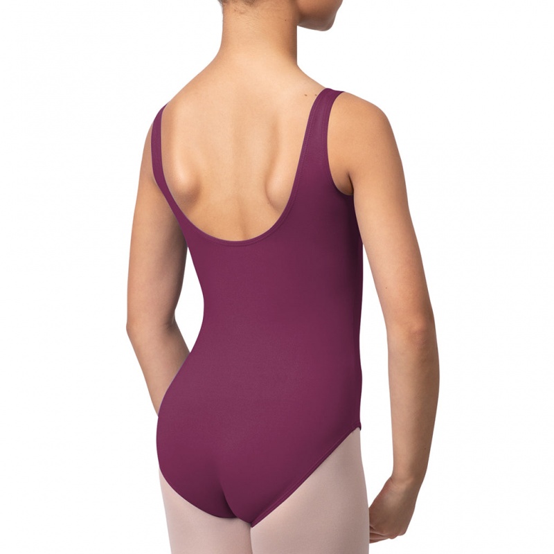 Kids' Bloch Overture Ondina Princess Seam Leotards Burgundy | EUSHC95634