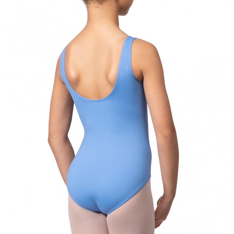 Kids' Bloch Overture Ondina Princess Seam Leotards Cornflower | FUSHY49632