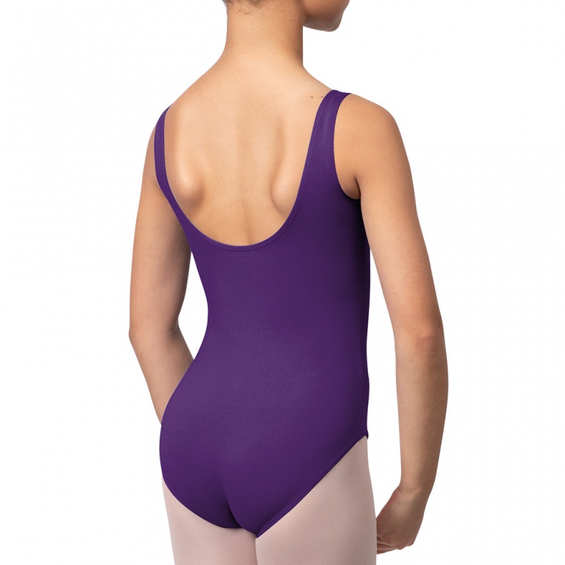 Kids' Bloch Overture Ondina Princess Seam Leotards Purple Iris | ZUSMJ65362