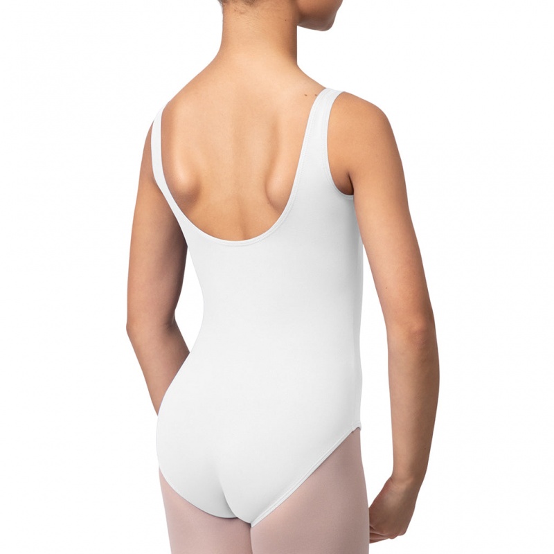 Kids' Bloch Overture Ondina Princess Seam Leotards White | USQAV59542