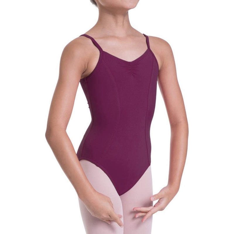 Kids' Bloch Overture Oriana Princess Seam Leotards Burgundy | USZPD25114