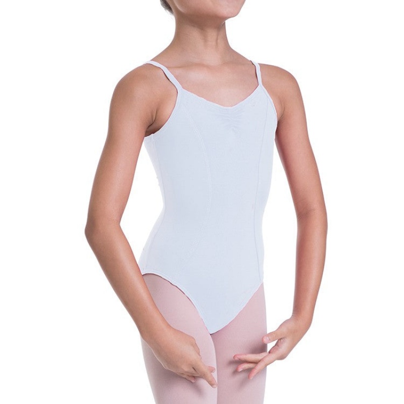 Kids' Bloch Overture Oriana Princess Seam Leotards White | USEGJ50639