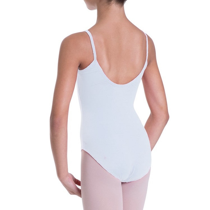 Kids' Bloch Overture Oriana Princess Seam Leotards White | USEGJ50639