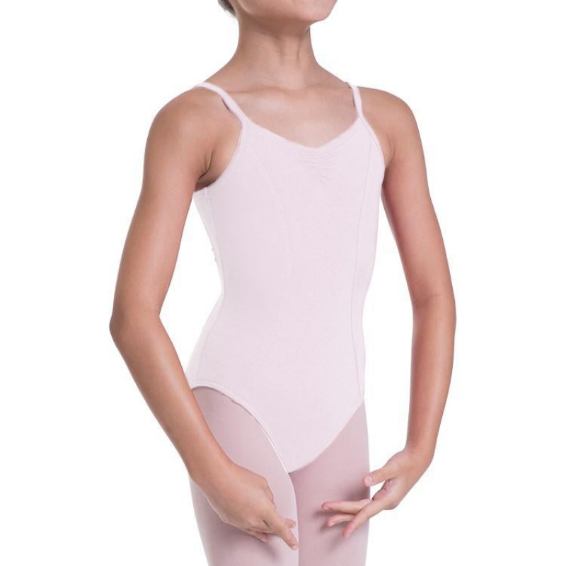 Kids' Bloch Overture Oriana Princess Seam Leotards Candy Pink | PUSER30077