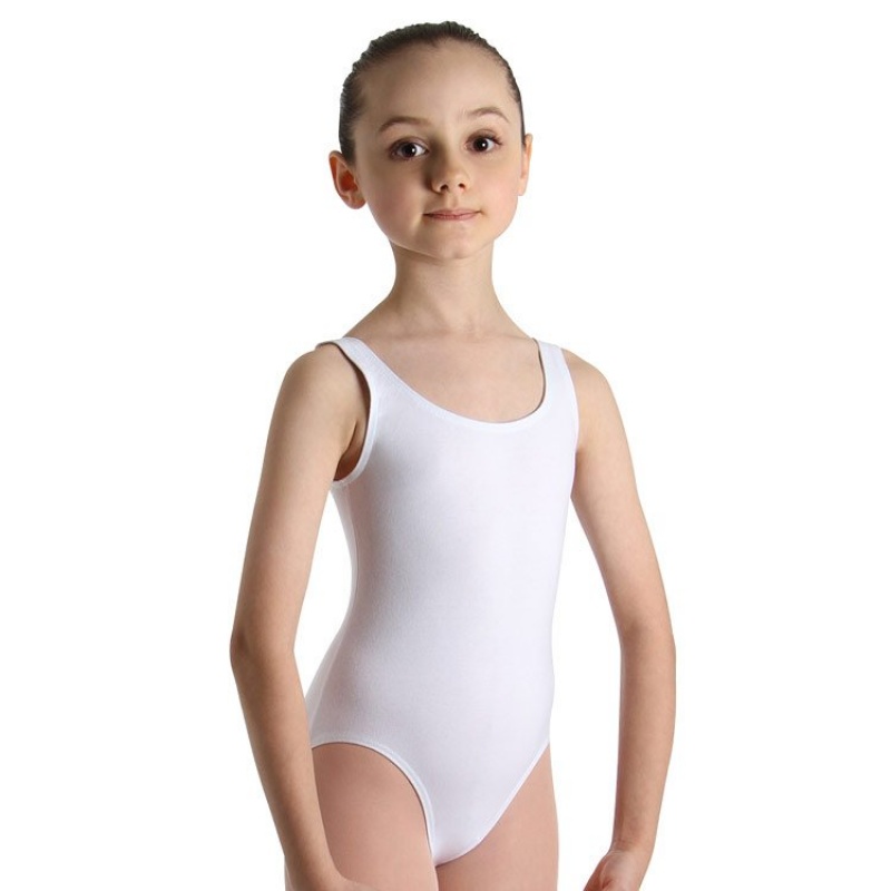 Kids\' Bloch Poppy Leotards White | EUSHC10699