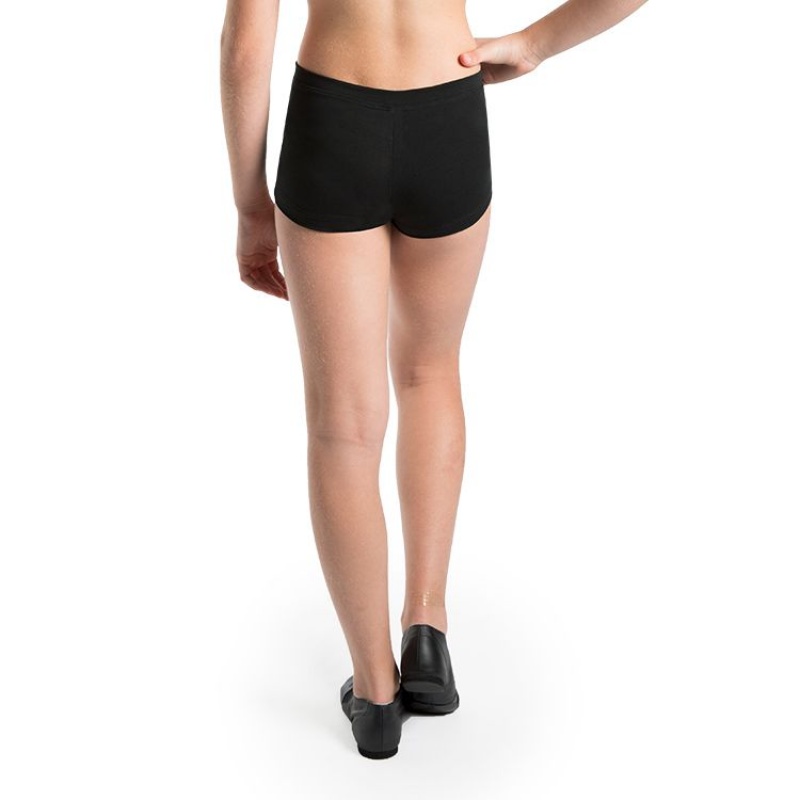 Kids' Bloch Rena Micro Fitted Short Bottoms Black | EUSHC88095