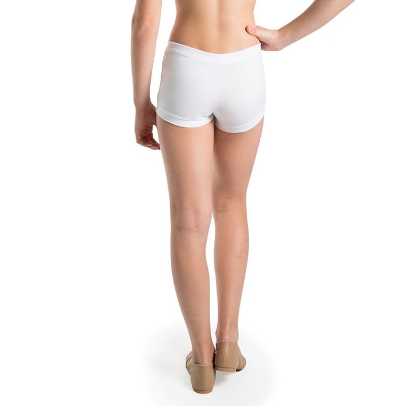 Kids' Bloch Rena Micro Fitted Short Bottoms White | FUSUI59815