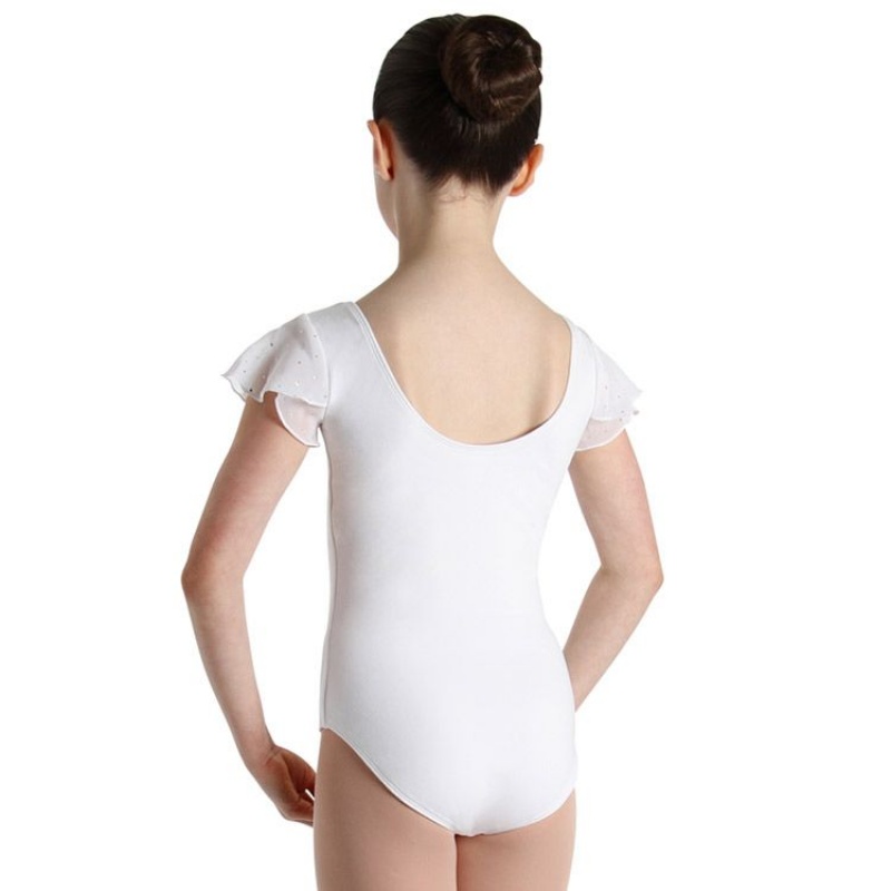 Kids' Bloch Scarlett Leotards White | SUSVO32429