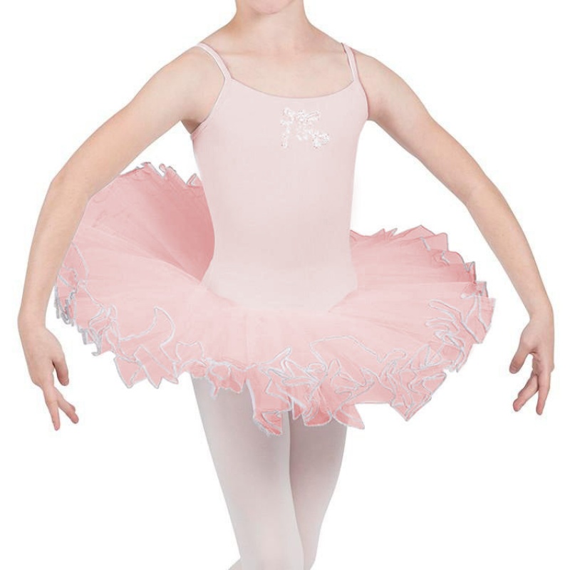 Kids' Bloch Silvana Diamante Dress Candy Pink | USZDE26745