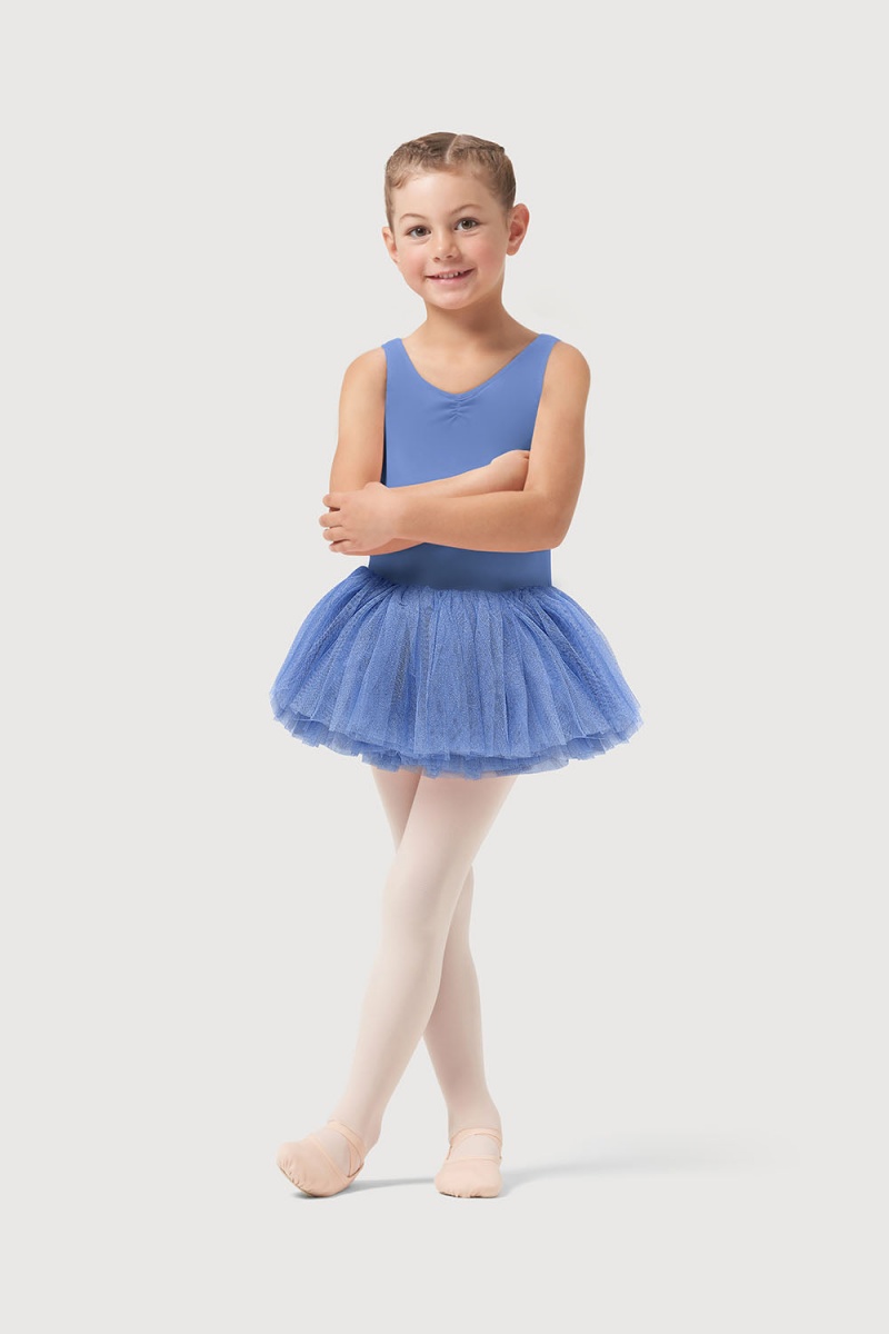 Kids' Bloch Sparkle Dress Blue | USNZX45459