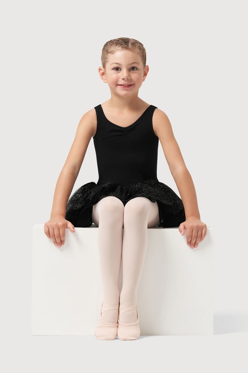 Kids\' Bloch Sparkle Tank Tutu Leotards Black | EUSHC24181