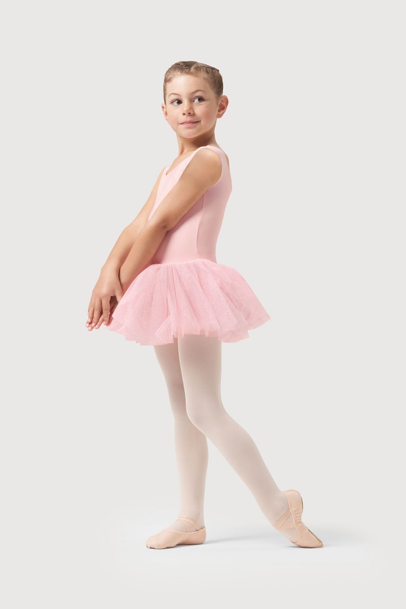 Kids' Bloch Sparkle Tank Tutu Leotards Candy Pink | FUSUI33554