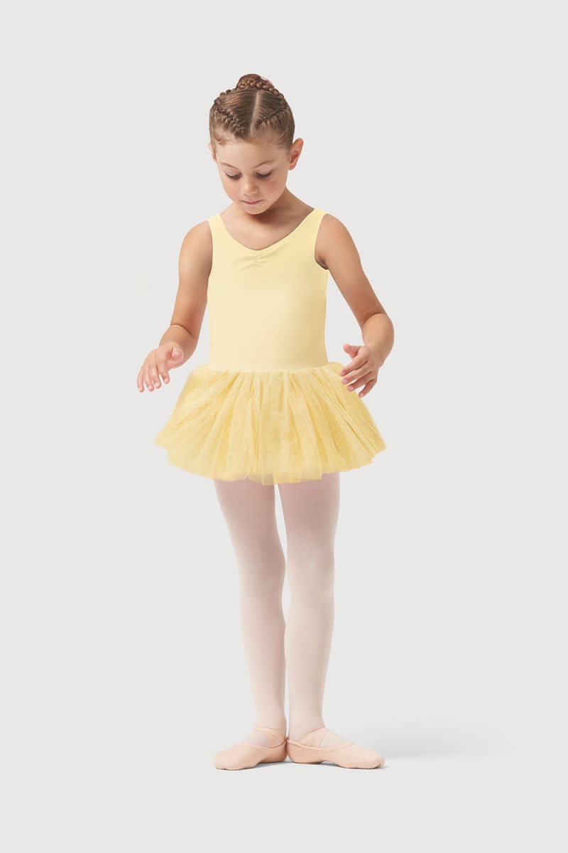 Kids' Bloch Sparkle Tank Tutu Leotards Sunshine | USICD73932