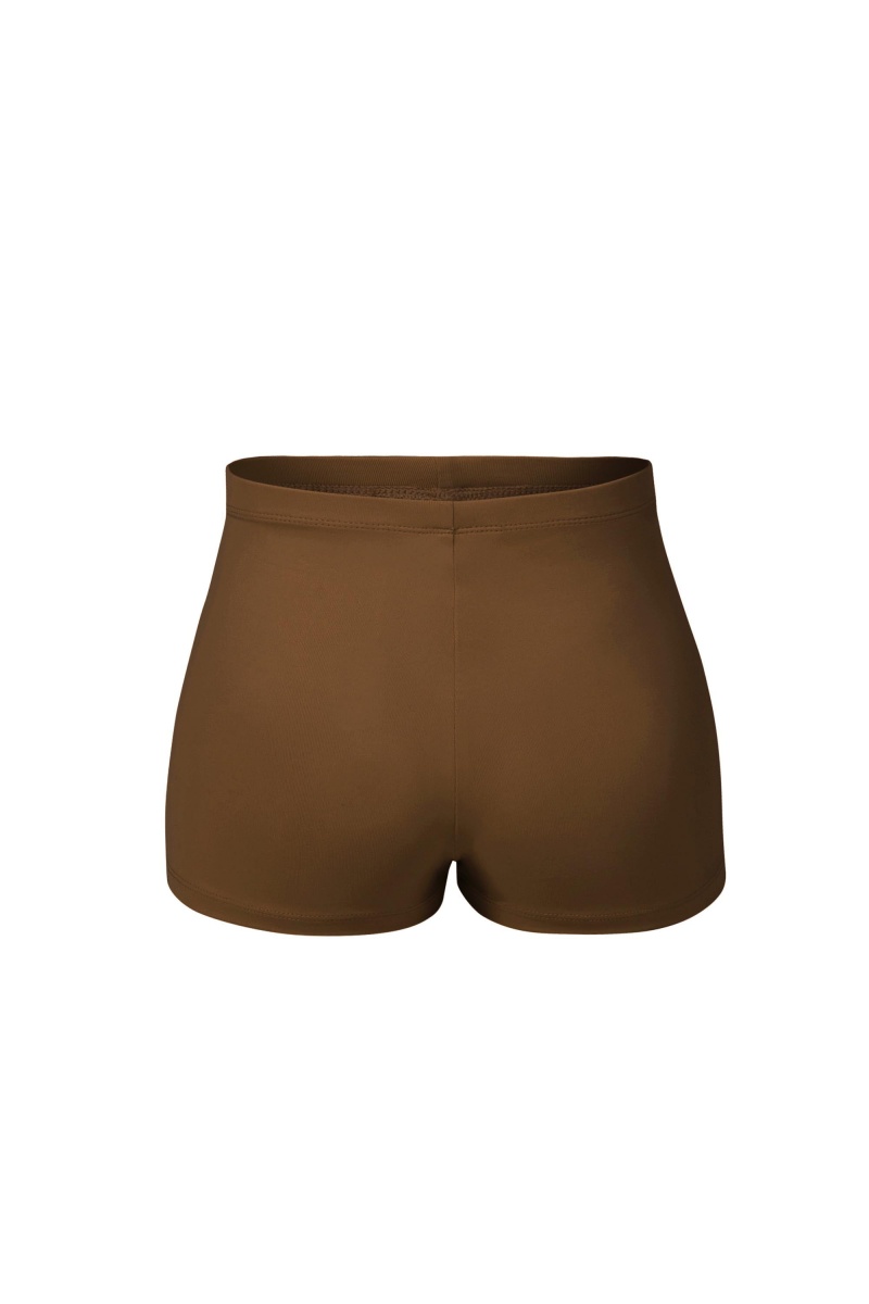 Kids' Bloch Starr High Waist Micro Short Underwear Cocoa | USNEJ88991