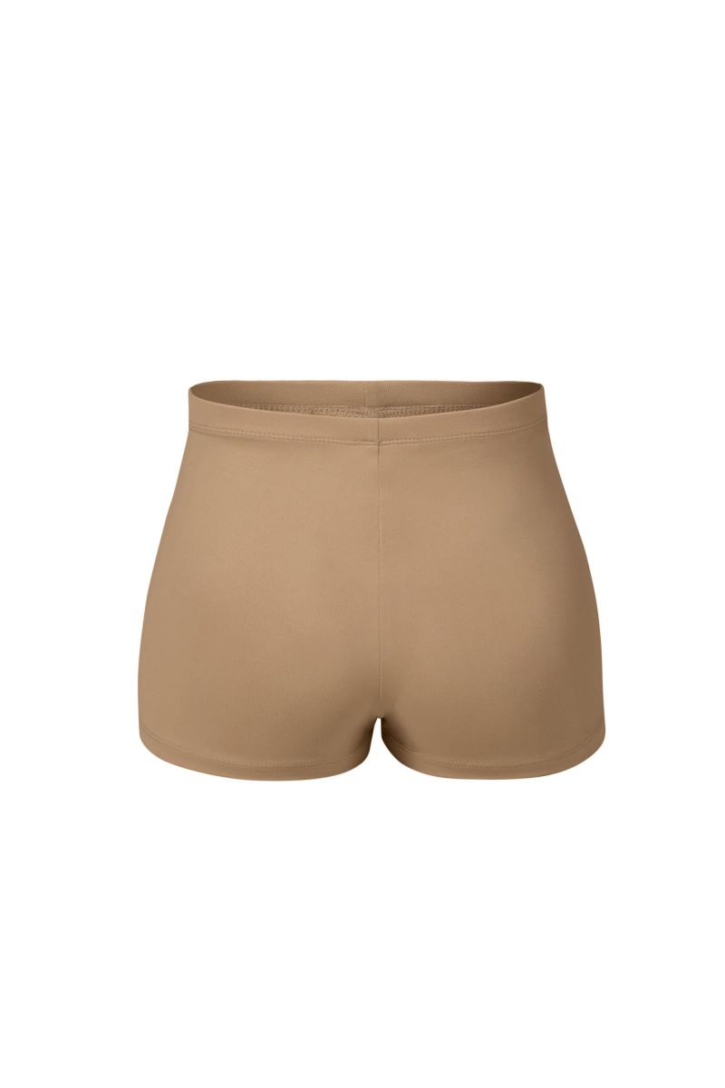 Kids' Bloch Starr High Waist Micro Short Underwear Tan | MUSHR75647