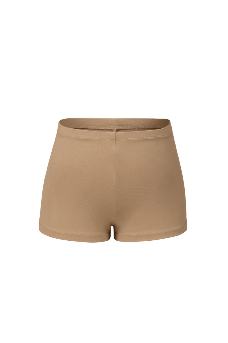 Kids\' Bloch Starr High Waist Micro Short Underwear Tan | MUSHR75647