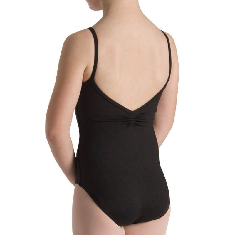 Kids' Bloch Teresa Pinch Front And Back Leotards Black | SUSNY84649