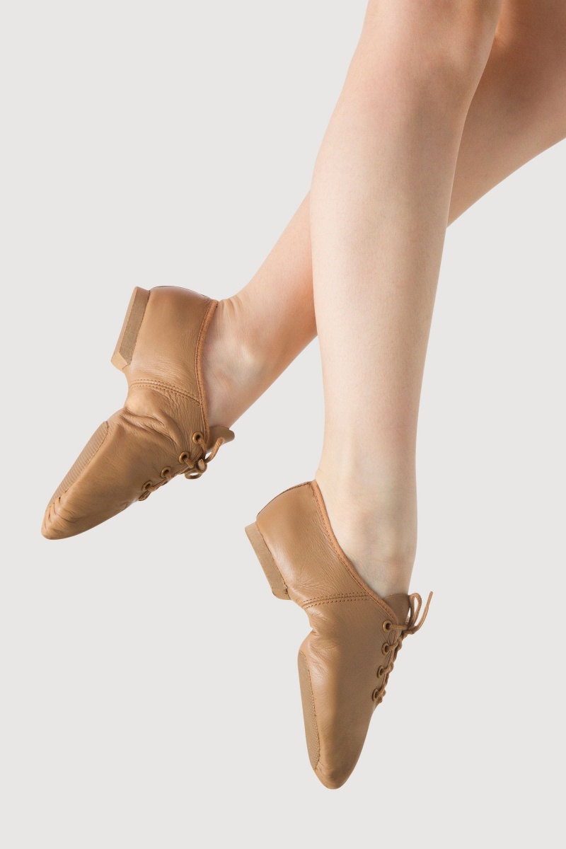 Kids' Bloch Ultraflex Jazz Tan | UUSND25956