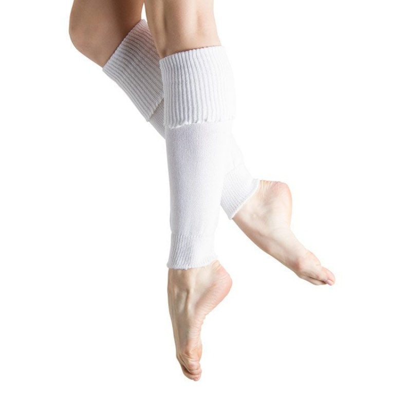 Men\'s Bloch Anna Legwarmers Knitwear White | USJKU16877