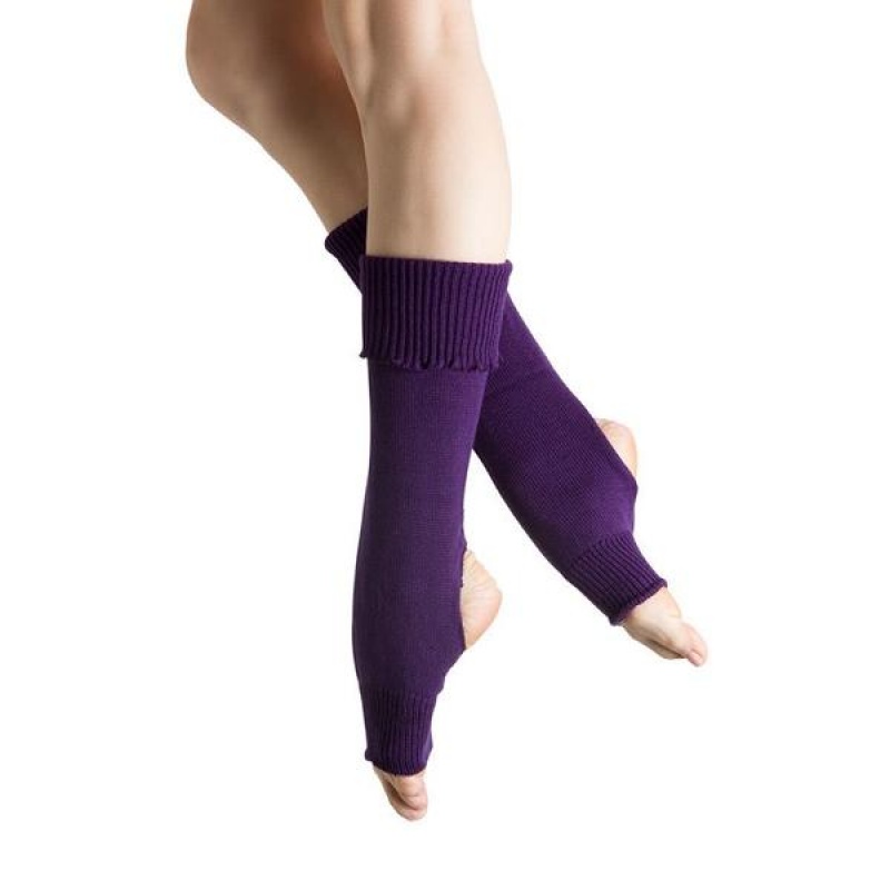 Men\'s Bloch Anya Legwarmers Knitwear Purple | BUSSD89756