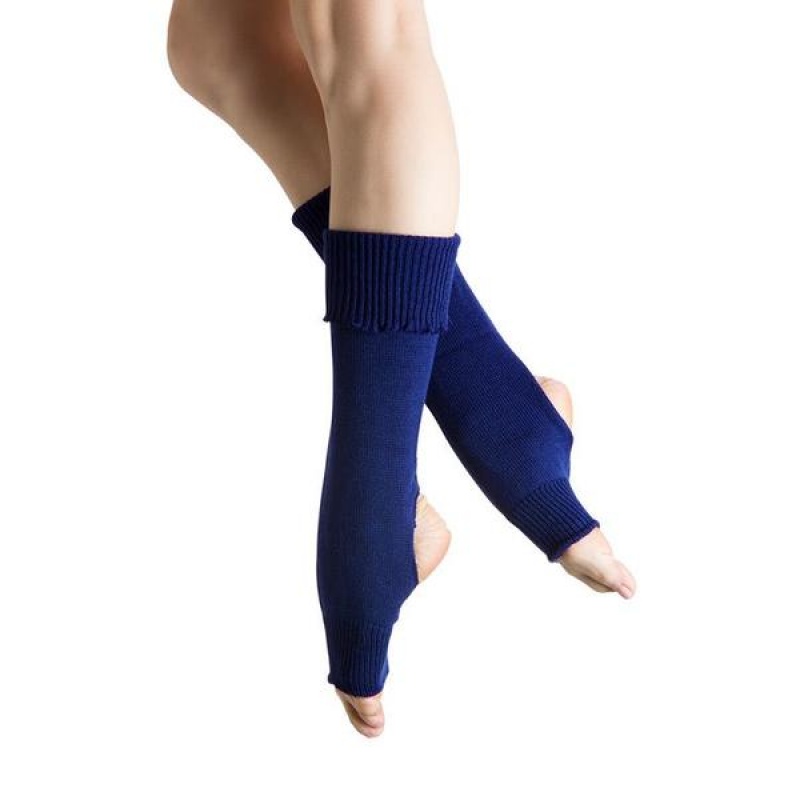 Men\'s Bloch Anya Legwarmers Knitwear Royal Blue | USEAH15894