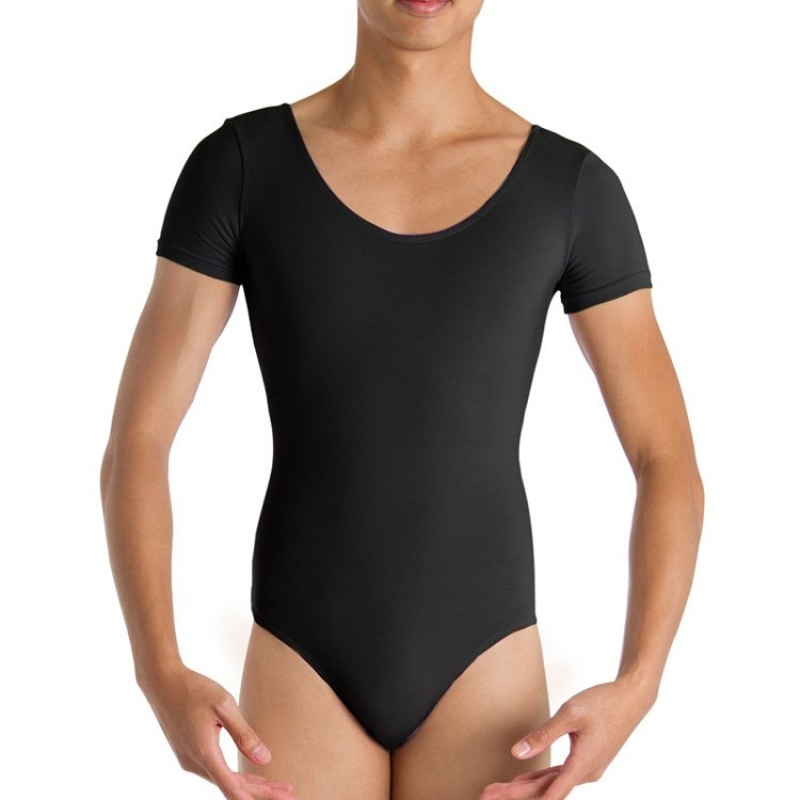 Men\'s Bloch Boyd Cap sleeve Leotards Black | MUSFT59541