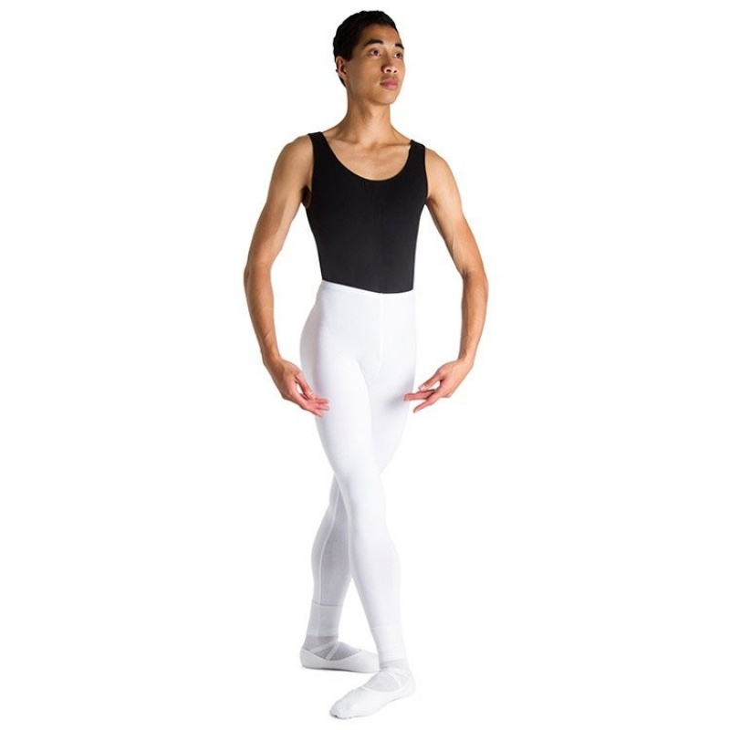 Men's Bloch Dale High Waist Full Length Tight White | USCIF71966