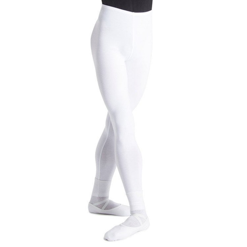 Men\'s Bloch Dale High Waist Full Length Tight White | USCIF71966