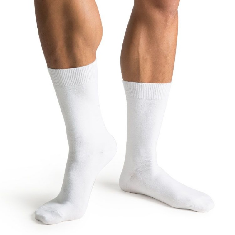 Men\'s Bloch Dance Socks White | AUSWC90913