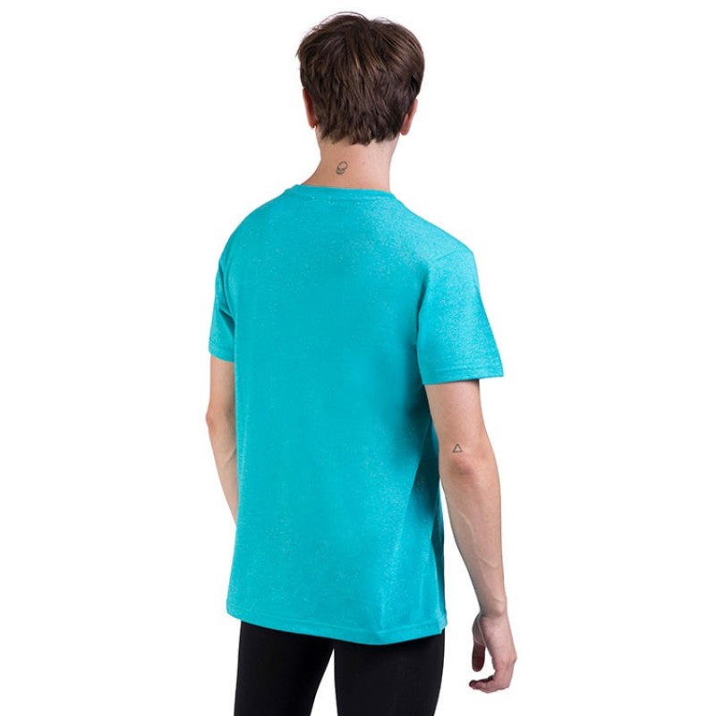 Men's Bloch Heath Relaxed Slim Fit Tops Jade | USXBR83275