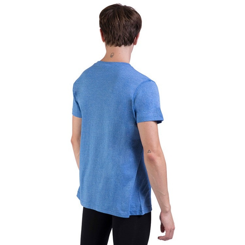 Men's Bloch Heath Relaxed Slim Fit Tops Royal | AUSWC30394