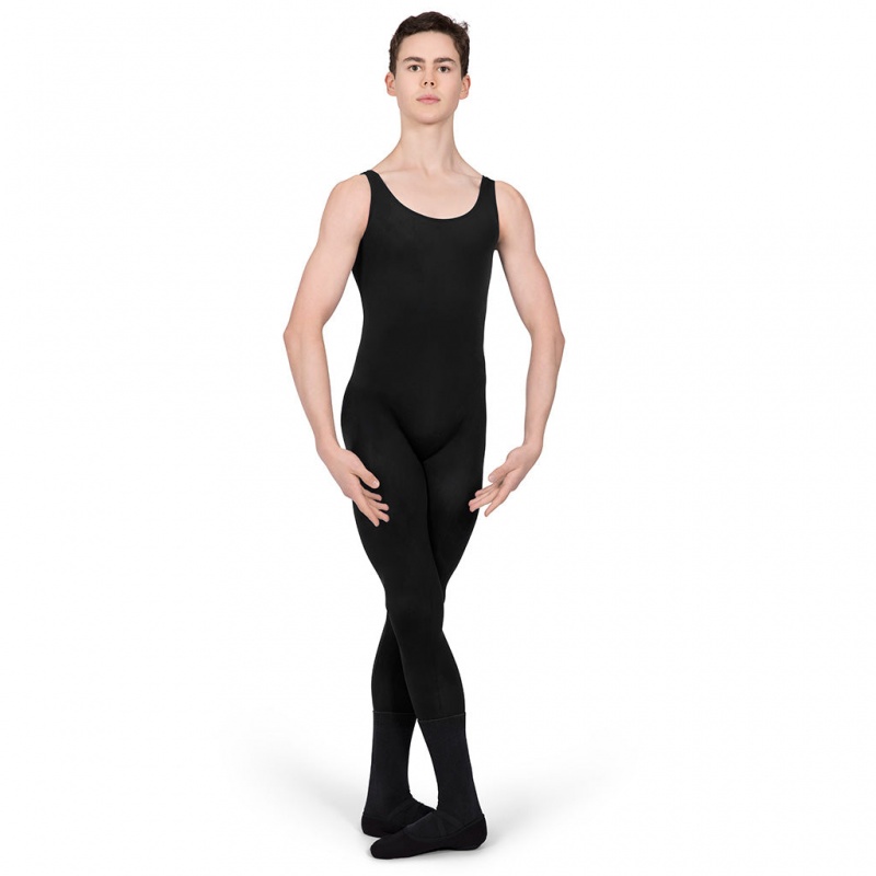 Men's Bloch Imperial Chad N/S Unitards Black | FUSHY13923