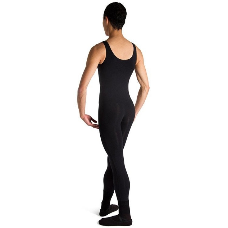 Men's Bloch Mark Scoop Neck Tank Unitards Black | UUSTG28638