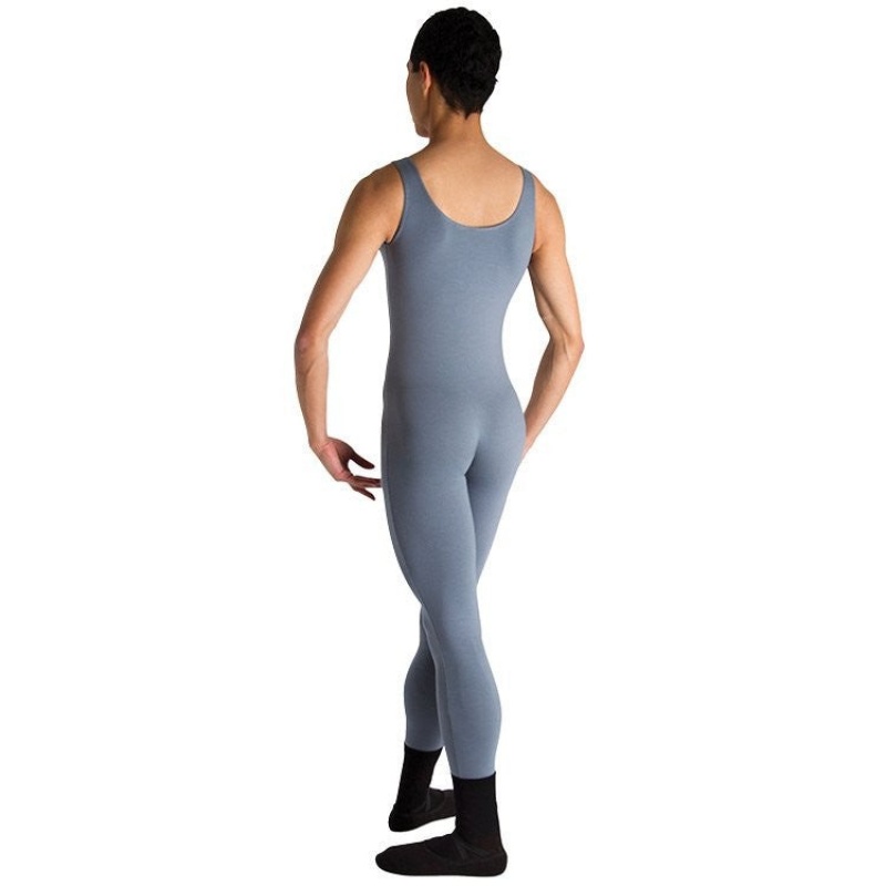 Men's Bloch Mark Scoop Neck Tank Unitards Gun Metal | USCVG44823