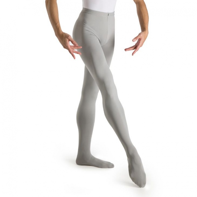 Men's Bloch Mirella Footed Tight Grey | FUSHY59956