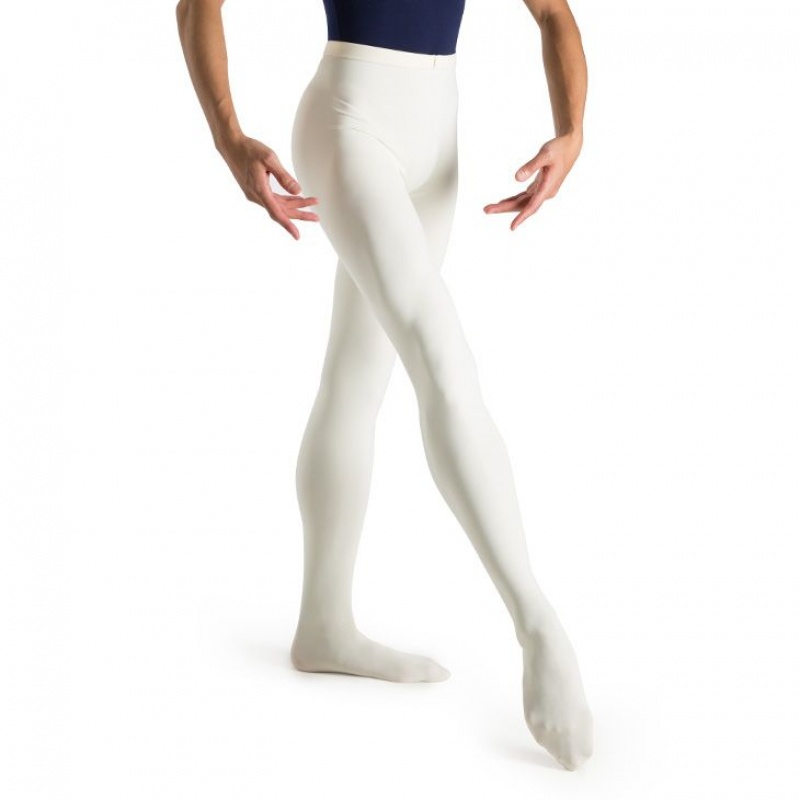 Men's Bloch Mirella Footed Tight Ivory | AUSWC37241