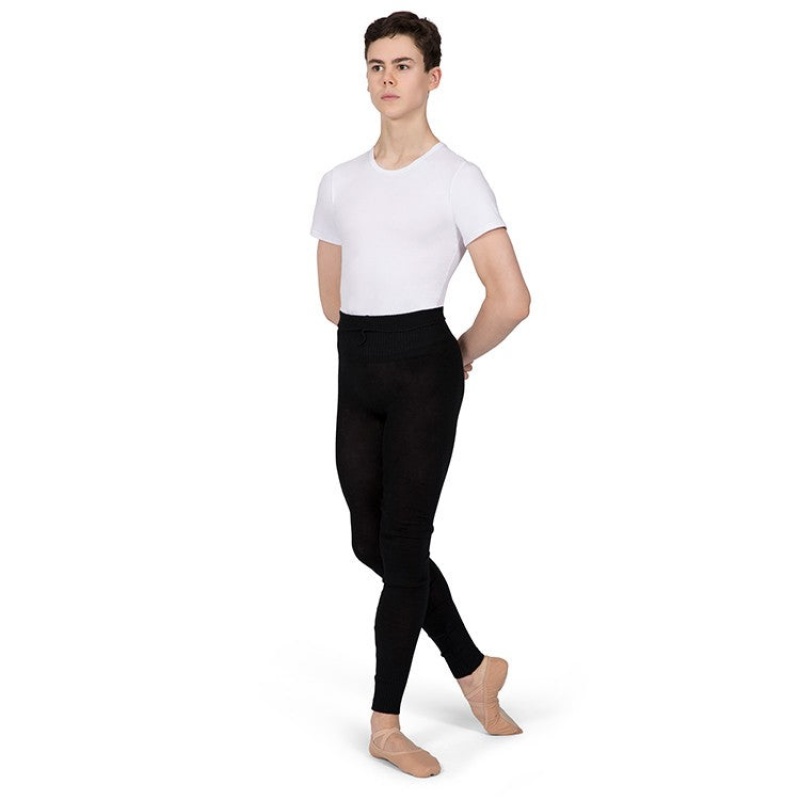 Men's Bloch Quebex Full Length Fold Down Knitwear Black | GUSEC38248