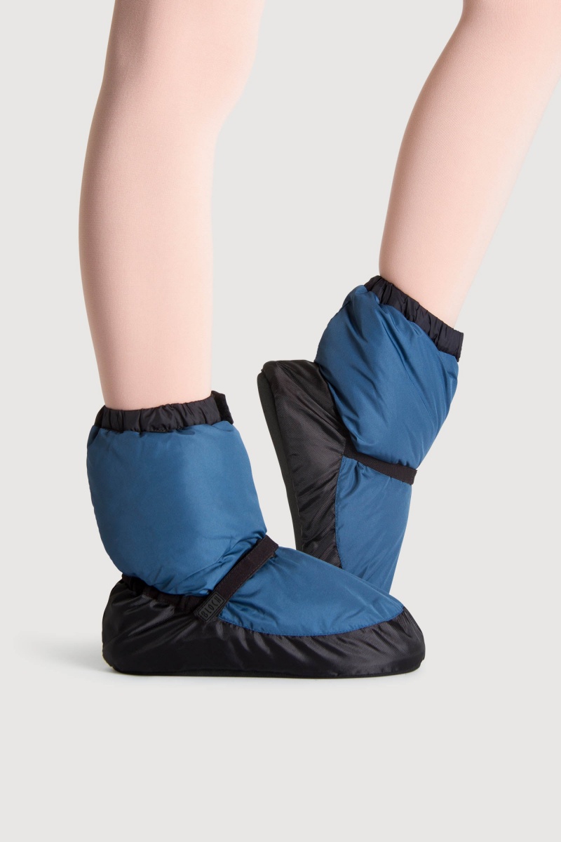 Women's Bloch Adult Warmup Booties Blue | USQAV85171