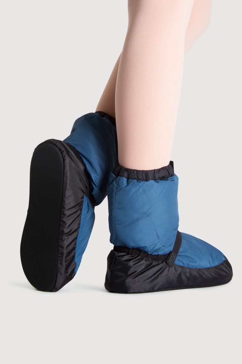 Women's Bloch Adult Warmup Booties Blue | USQAV85171