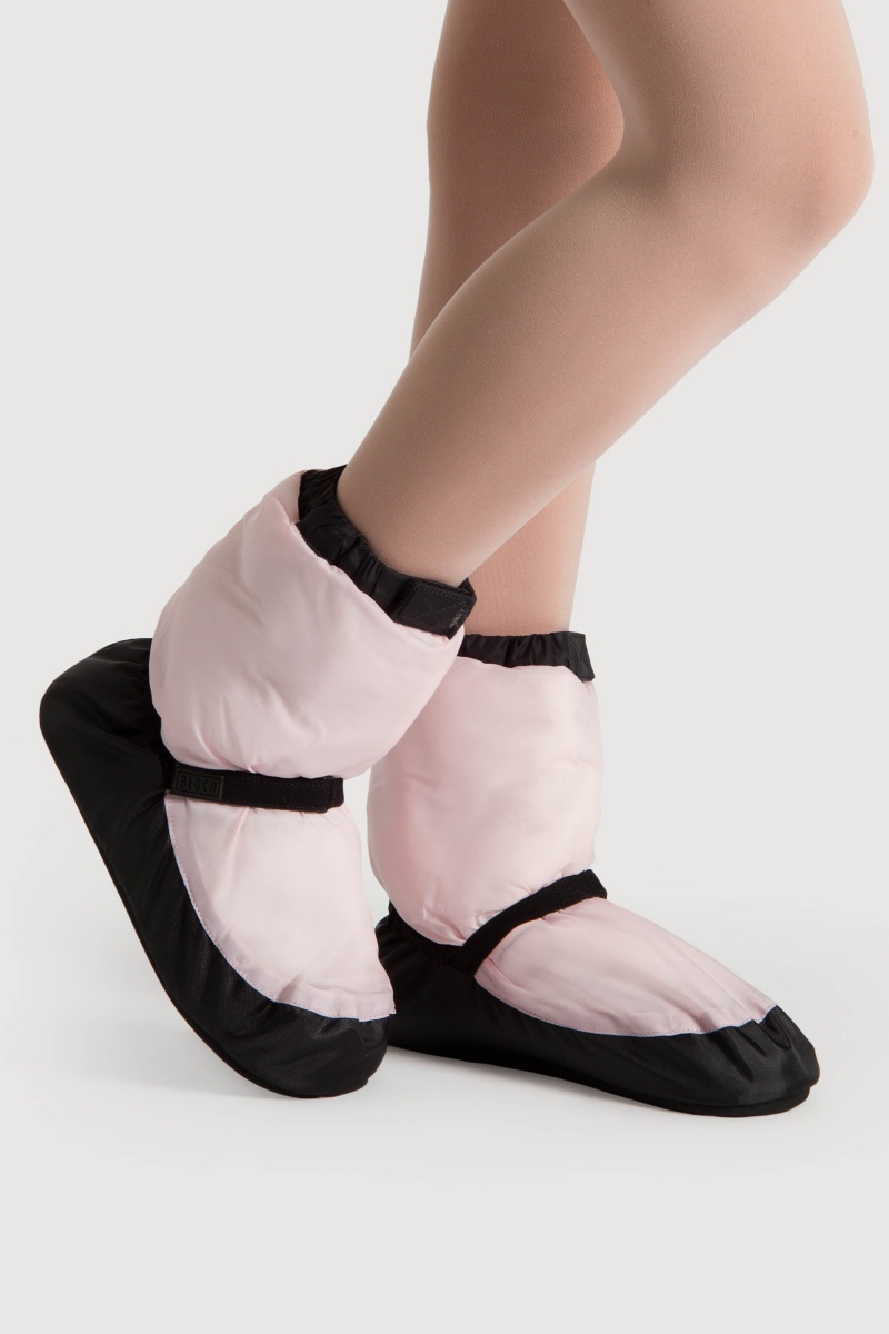 Women's Bloch Adult Warmup Booties Candy Pink | XUSBH40041